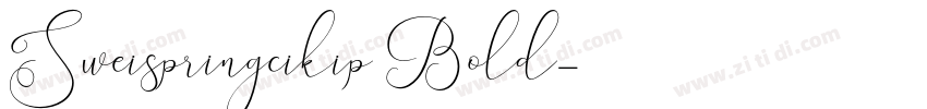 Sweispringcikip Bold字体转换
